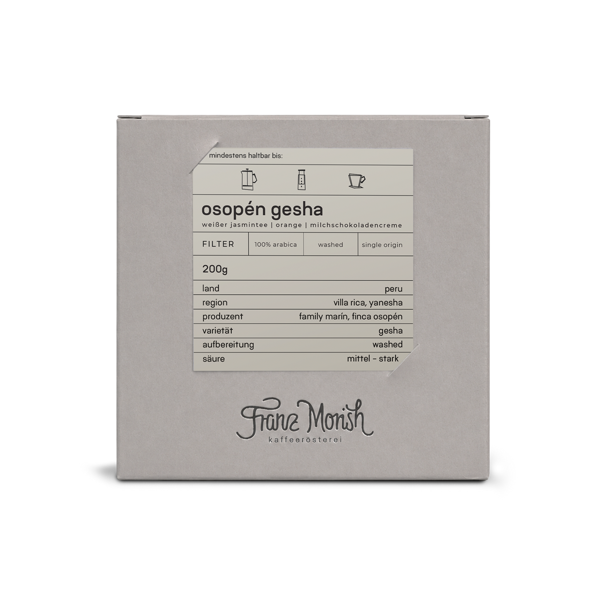 Osopén Gesha Organic Peru - Filterkaffee