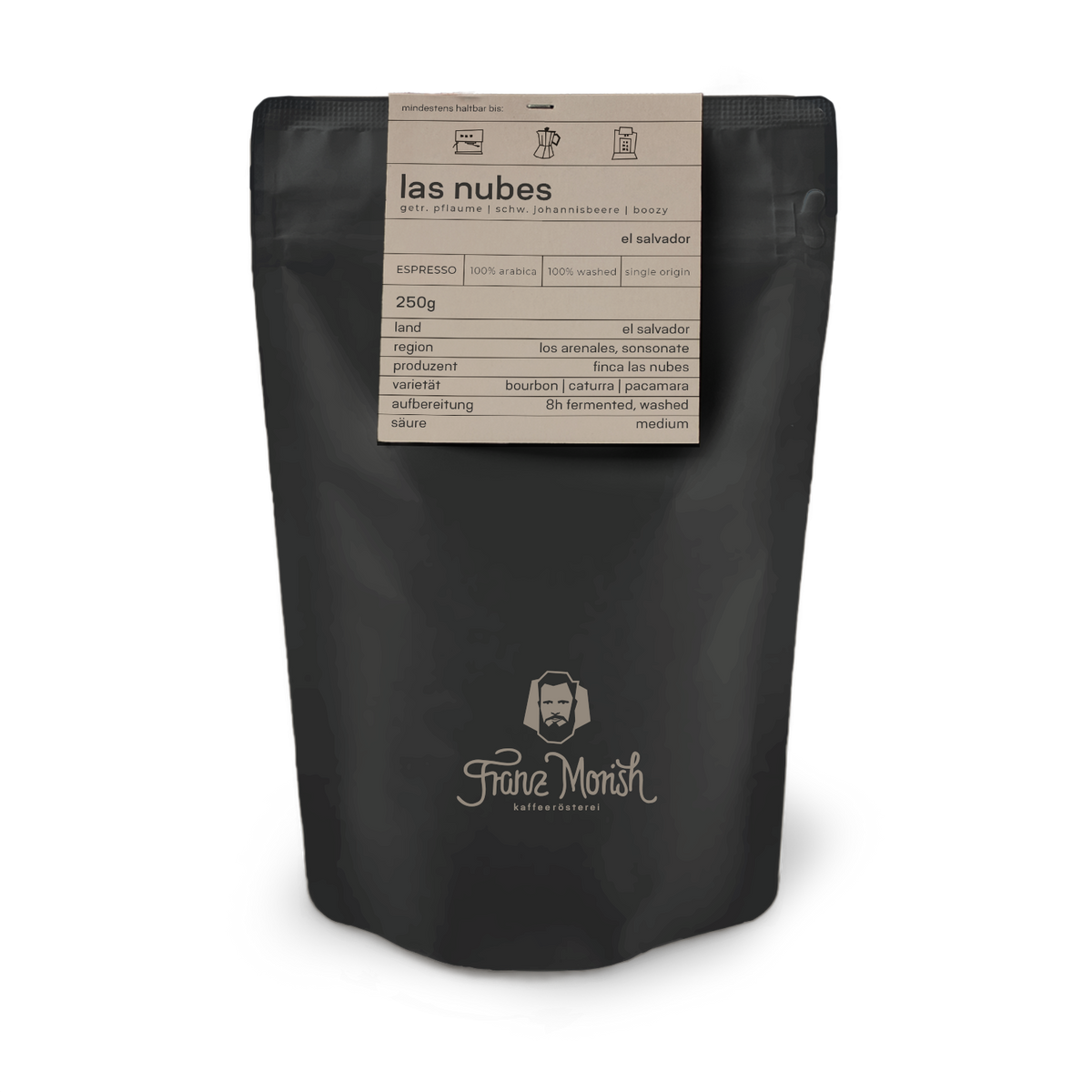 espresso-las-nubes-franz-morish-el-salvador_250g_Tüte